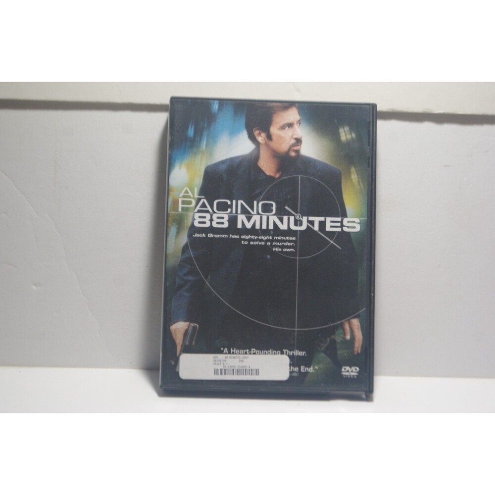 88 Minutes DVD 2008 Action Thriller Al Pacino Blockbuster Case
